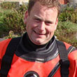 A photo of diver Mark Pearce