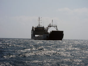 Thumbnail - An exterior shot of the boat floating in the sea